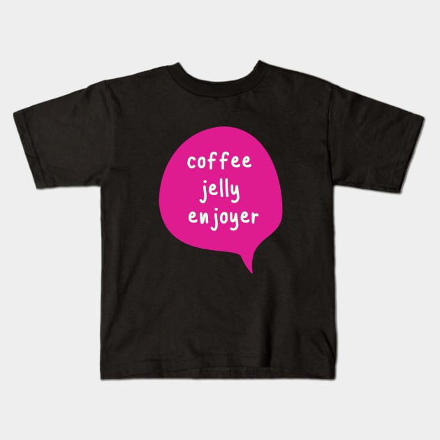 Saiki Kusuo Coffee Jelly Enjoyer in Pink Kids T-Shirt by lexa-png